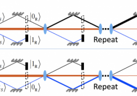 Photonic analog of a quantum circuit for counterfactual computation